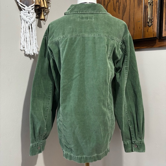 B.C.I Clothing Vintage Women's Green Corduroy Jacket Long Sleeve Shirt Size XL - Picture 5 of 8